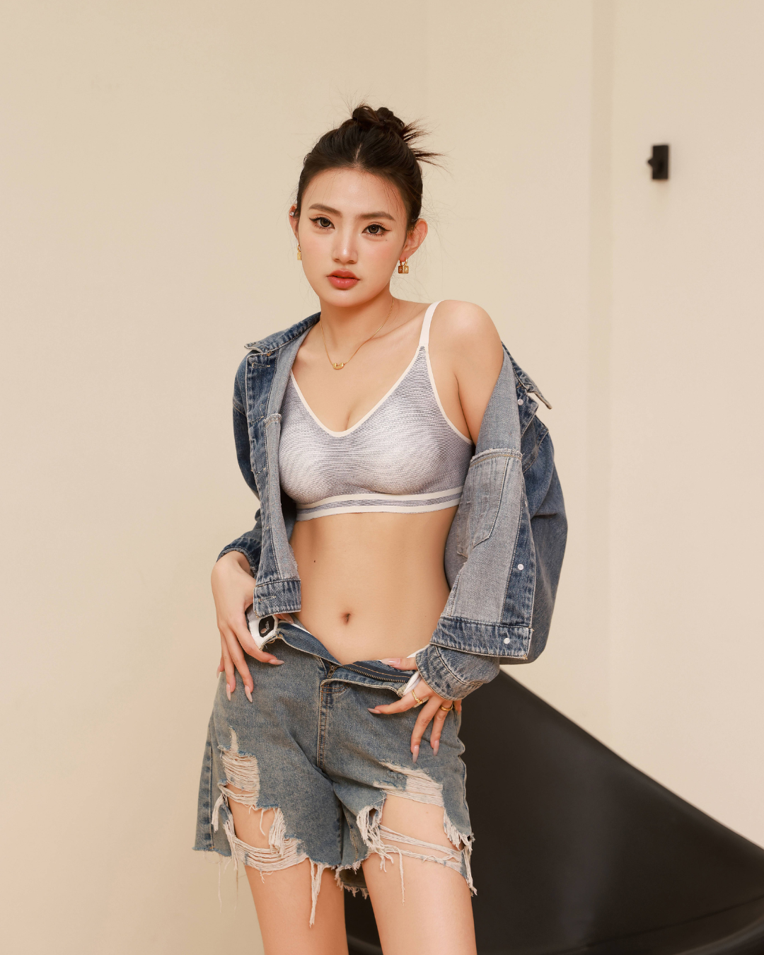 Denim Élan Lingerie Set