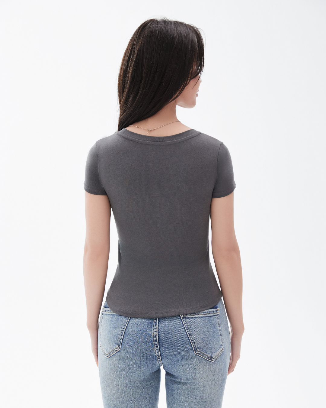 Ribbed Knit Bra Tee