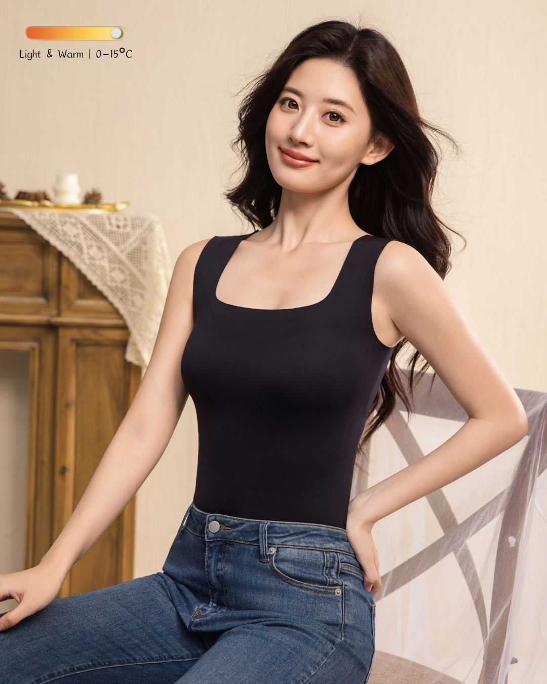 暖芯鹅绒磨毛保暖发热衣